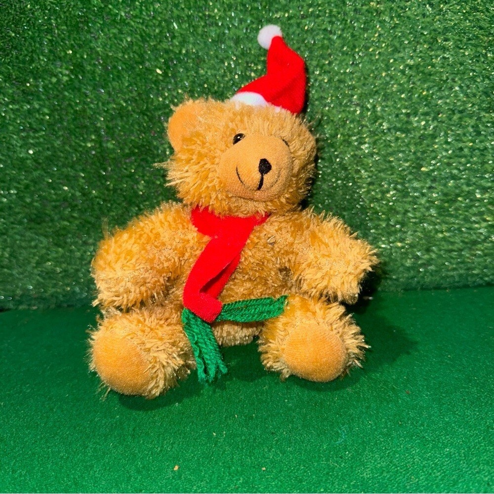 Sammy The Santa Teddy Bear 8” Oriental‎ Trading Co. Vintage